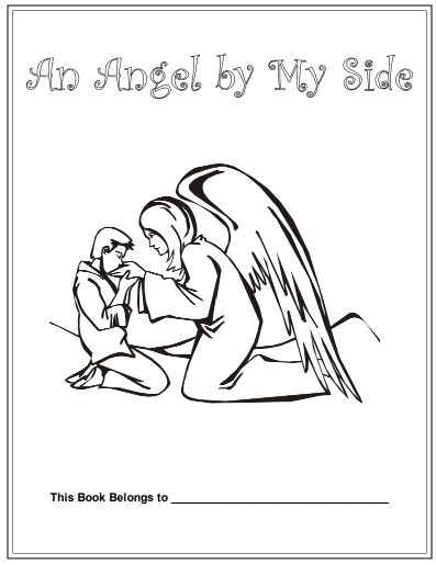 Angel Themed Kids Coloring Book
